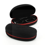 Velcro Large Sports Glasses Case Black & Red