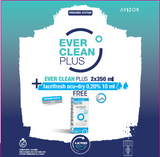 Ever Clean Plus 2 x 350ml with Free Lacrifresh Ocu-Dry 0.2% 10ml Drops