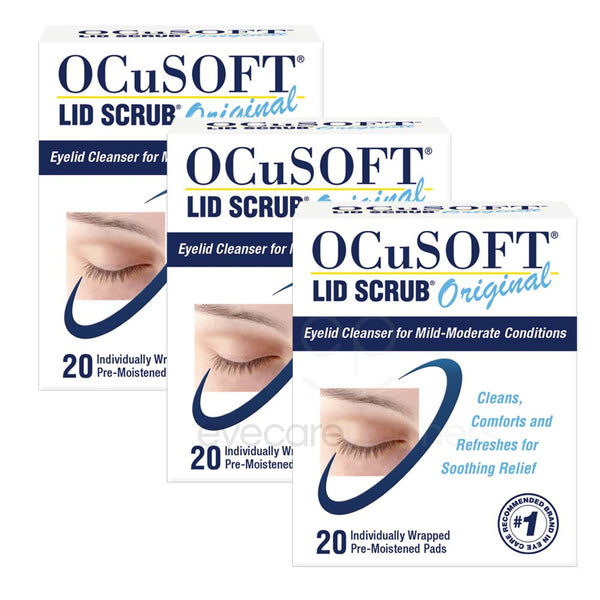 Ocusoft Original Lid Scrub Wipes Triple Pack