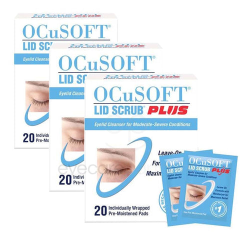 Ocusoft Website Ocusoft Plus Eye Lid Wipes Triple Pack
