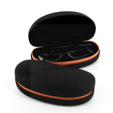 Velcro Large Sunglass Case Black & Orange