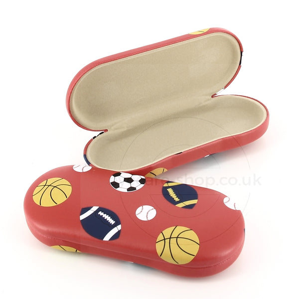 Glasses Case with football, Soccer  Cricket & Baseball pattern cover