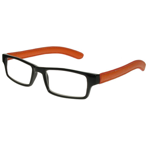 +3.00 Reading Glasses - Unisex - Black&Orange - Prague - Eyecare-Shop - 2
