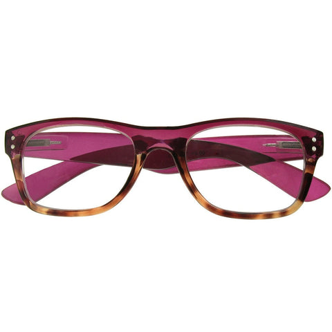Reading Glasses - Womens - Purple&Tortoise Shell - Chester - Eyecare-Shop - 1
