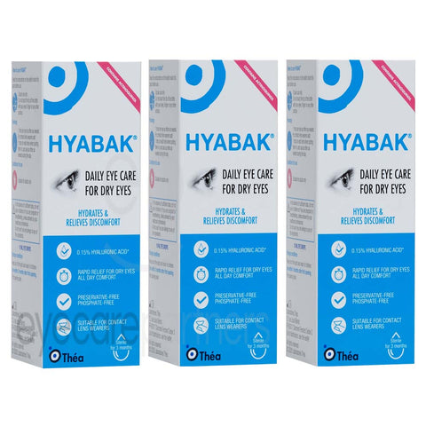 Hyabak Eye Drops Triple Pack