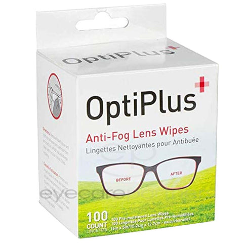 Anti-Fog Lens Wipes  OptiPlus -100 Wipe Pack
